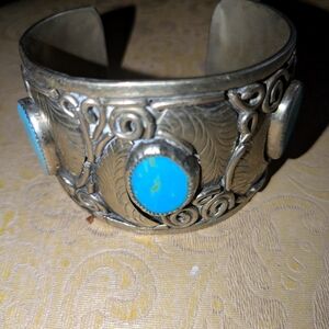 Turquoise cuff bracelet